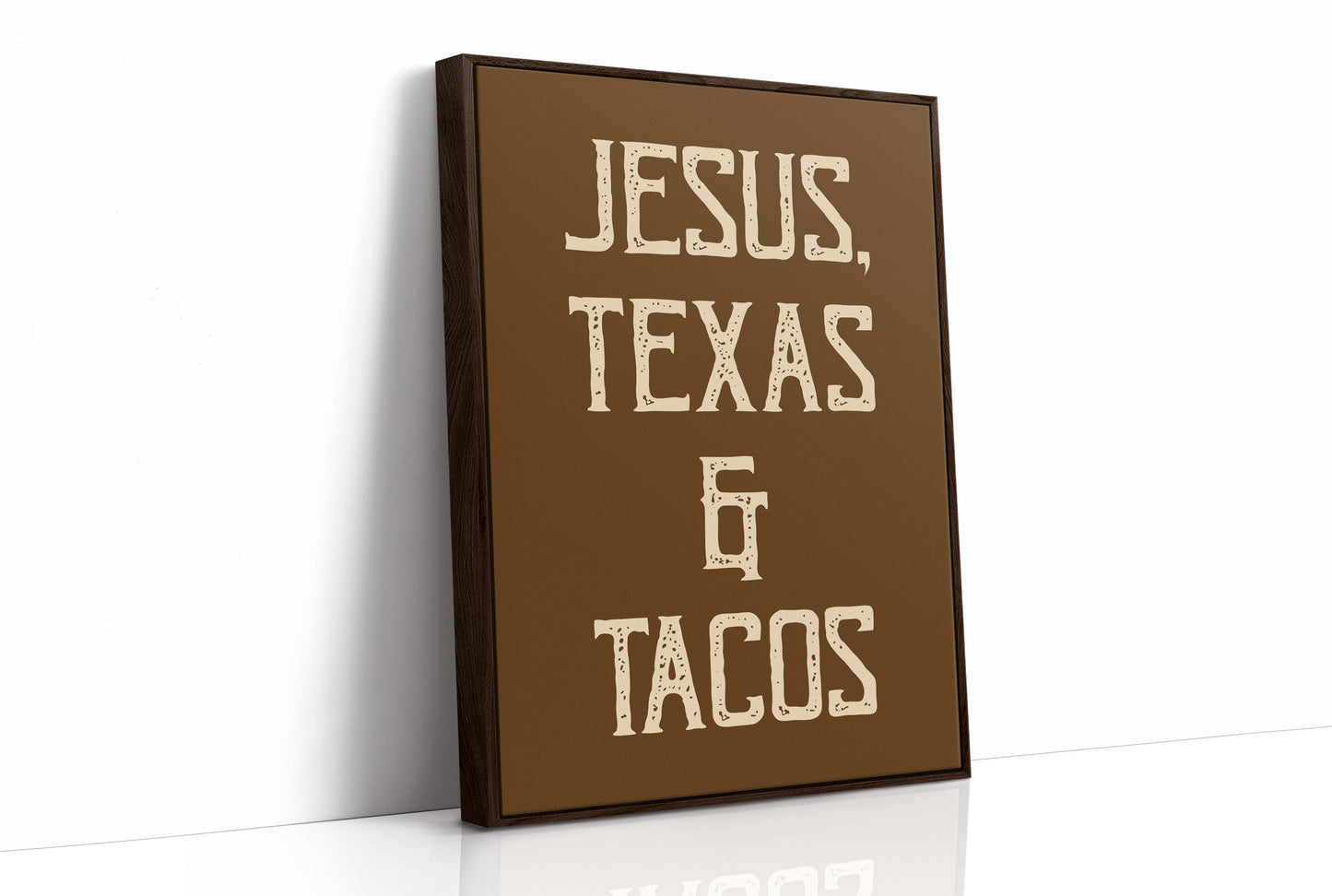 Faith Speaks In Rustic Letters