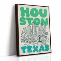 Houston, Bubble Letter Skyline