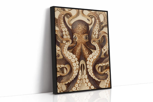 Tentacles Embrace Sepia Shadows