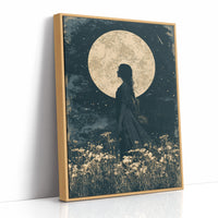 Braided Silhouette Beneath The Moon