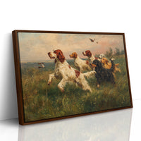 Hunting Dogs Chase Morning Flight