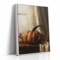 Window Seat Reserved For One Gourd, print in a white frame