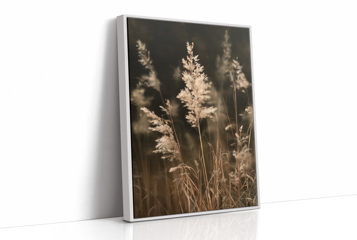 Plume With A View, print in a white frame