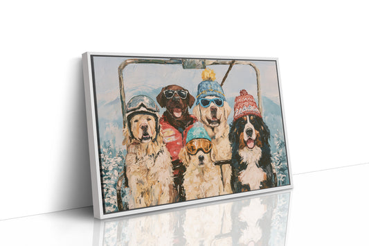 Puppy Joins the Chairlift Crew