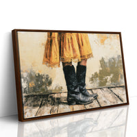 Marigold Skirt, Midnight Boots