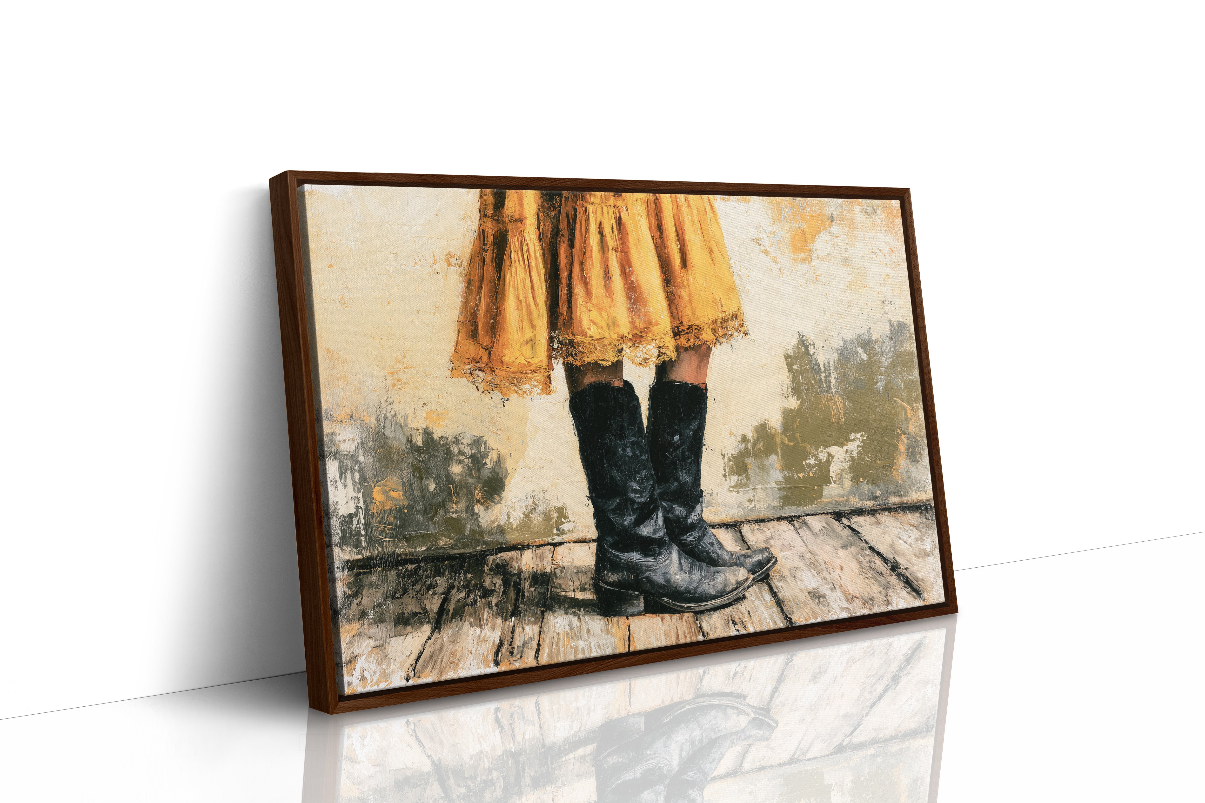 Marigold Skirt, Midnight Boots