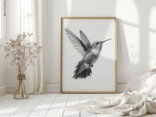 Graceful Hummingbird in Flight