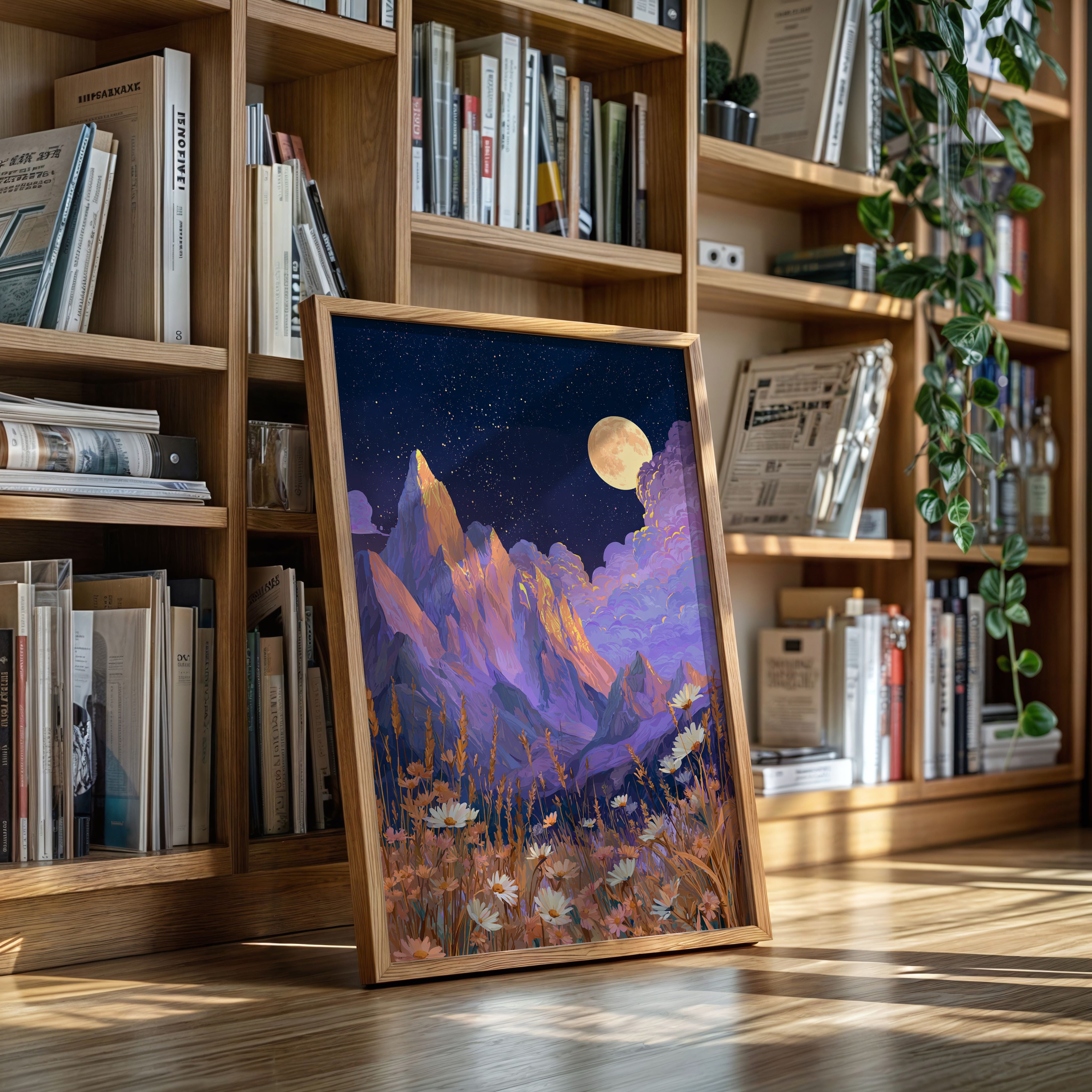 Moonlit Peaks and Meadow Serenades
