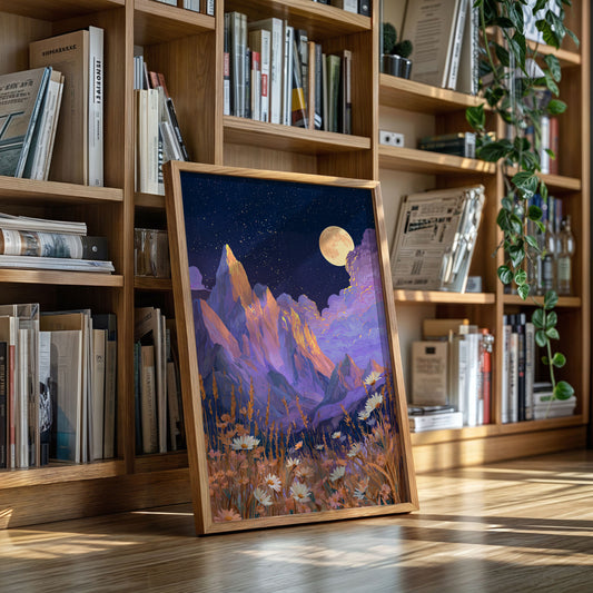 Moonlit Peaks and Meadow Serenades