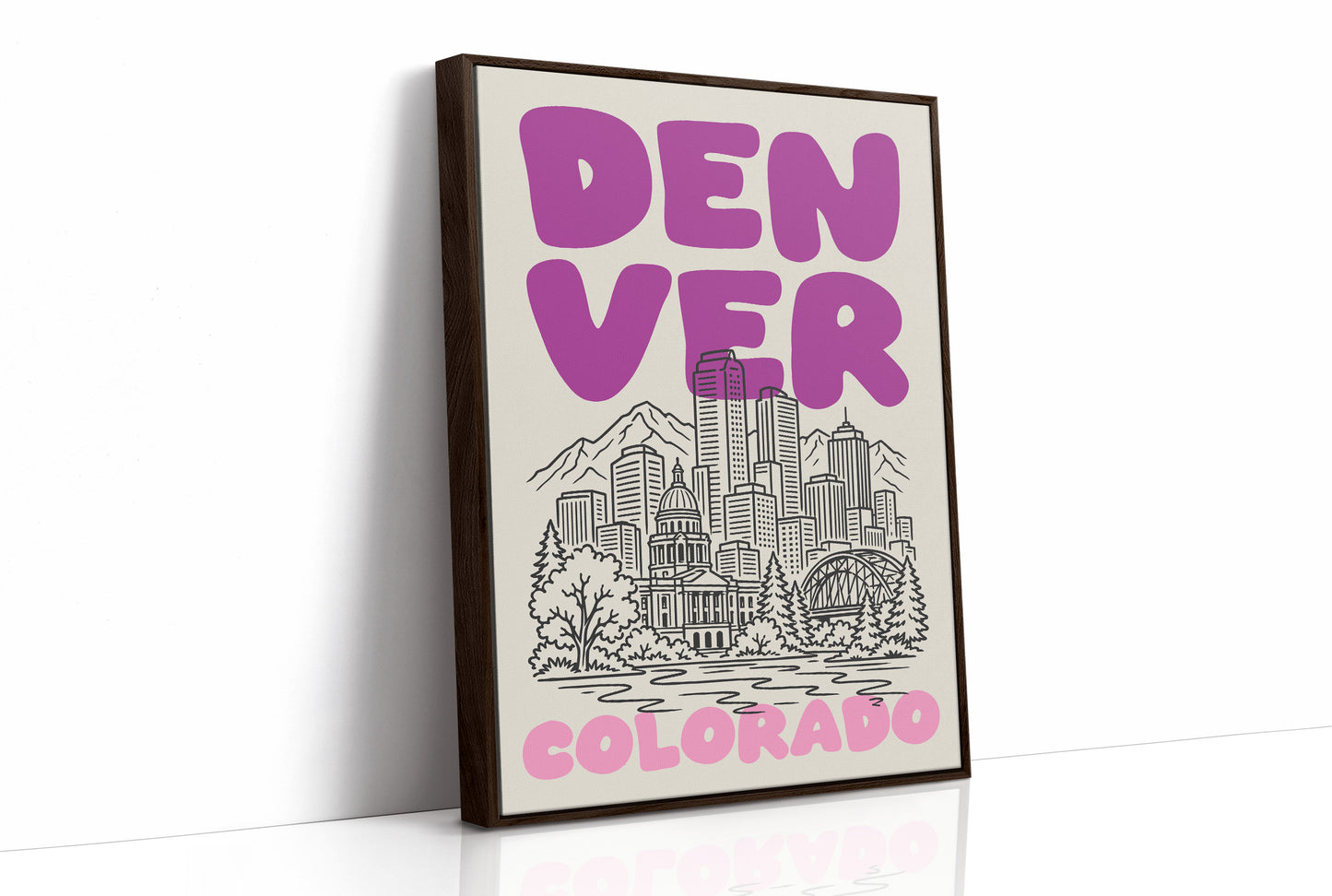 Denver, Bubble Letter Skyline