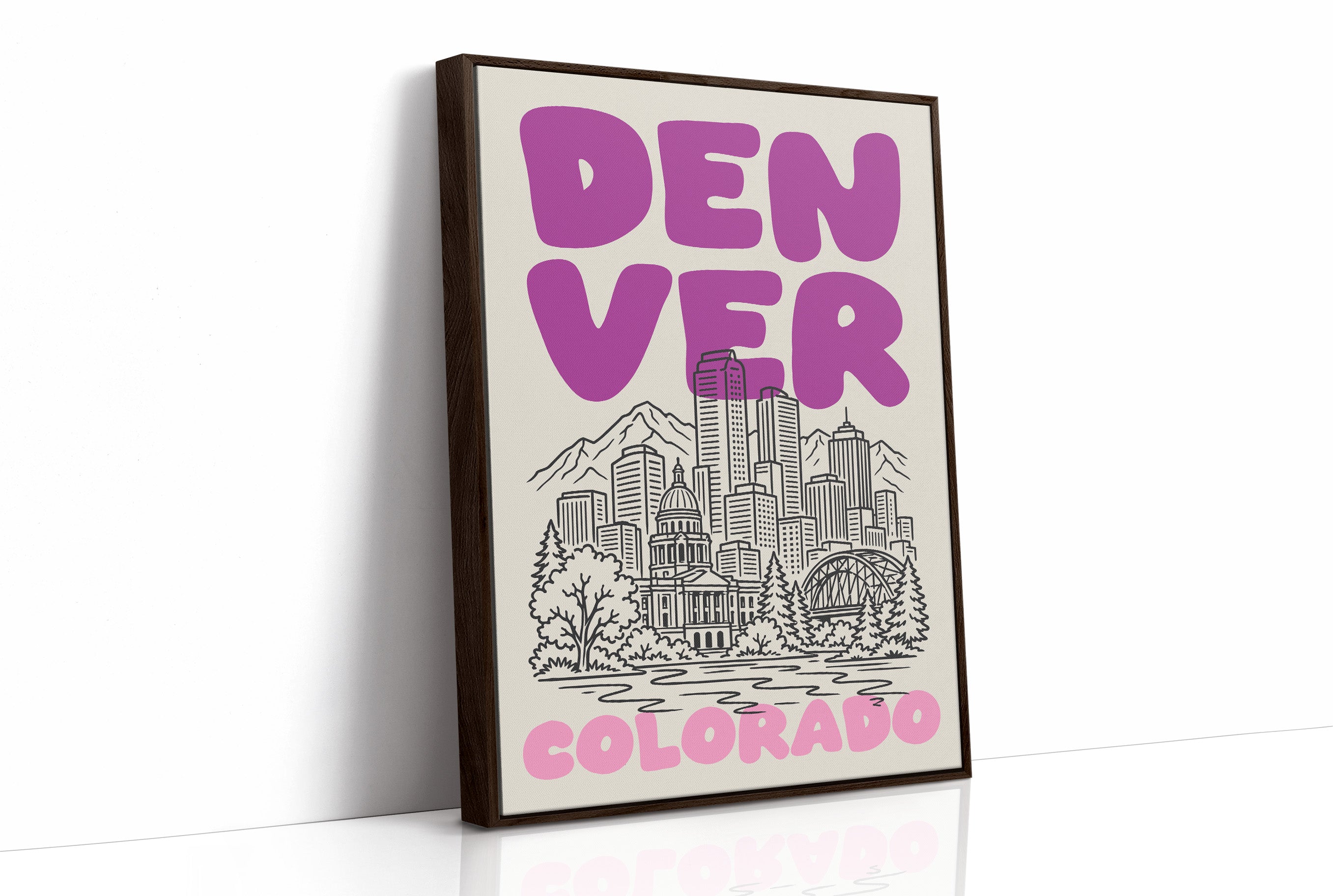 Denver, Bubble Letter Skyline