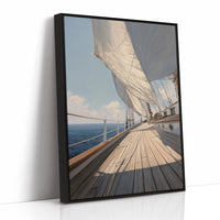 Horizon Whispers Through Canvas Sails
