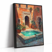 Terracotta Sanctuary: Moroccan Courtyard Oasis