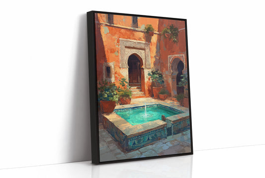 Terracotta Sanctuary: Moroccan Courtyard Oasis