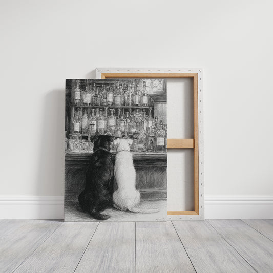 Two Friends at the Counter
