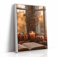 Candle Lit, Chapter Pending, print in a white frame