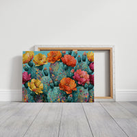 Cactus Bloom, Speckled Turquoise