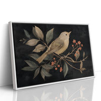 Songbird Among Autumn Berries