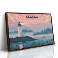 Alaska Lighthouse at Dusk