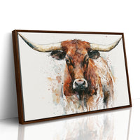 Longhorn in Ink and Rust