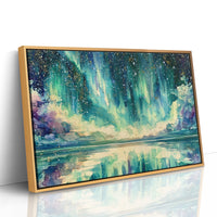 Aurora Spills Into the Lake