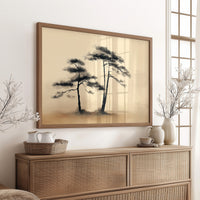 Pine Trees Dance In Morning Gold