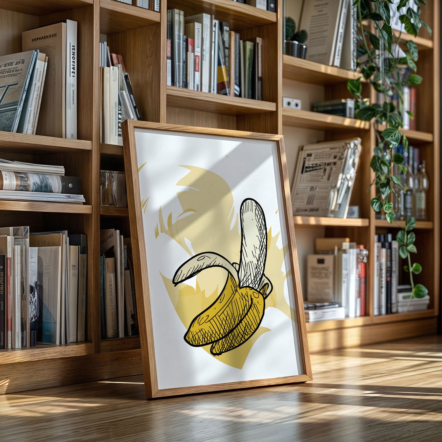 Banana Sketches Its Morning Story