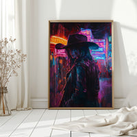 Cowgirl Noir in Neon Lights