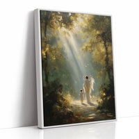 Sunbeams Guide Their Forest Journey