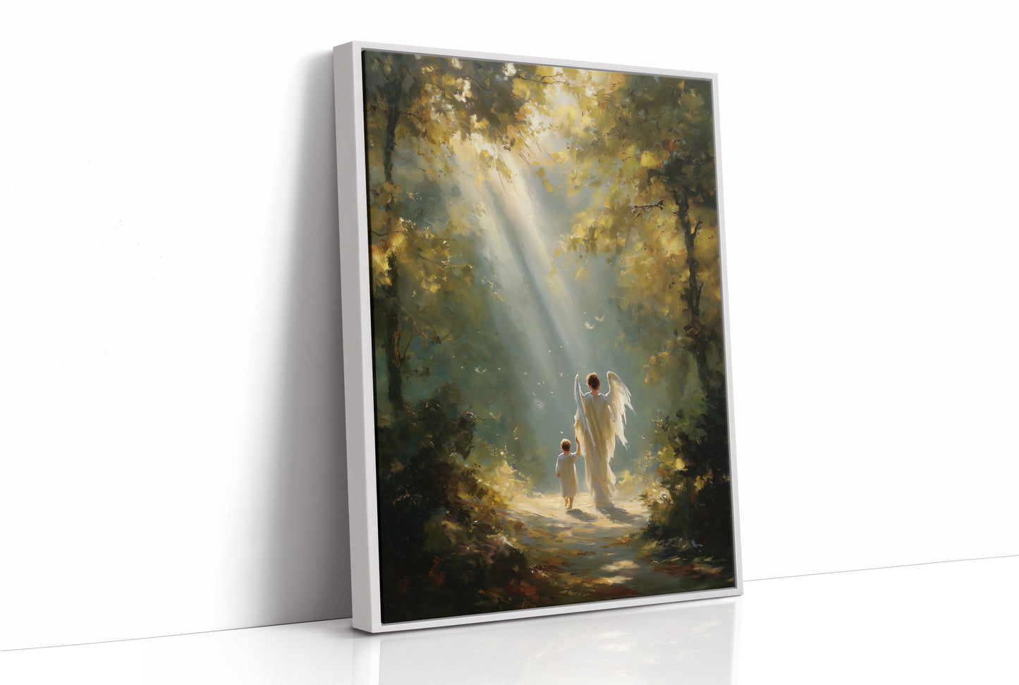 Sunbeams Guide Their Forest Journey