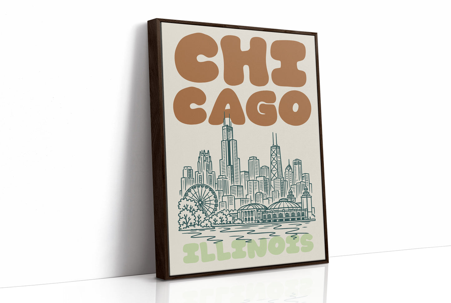 Chicago, Bubble Letter Skyline