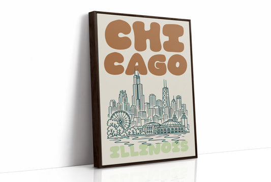Chicago, Bubble Letter Skyline