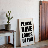 Bold Letters Make Polite Demands