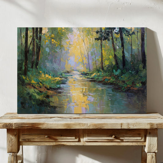 Sunlit Stream Carries Golden Dreams