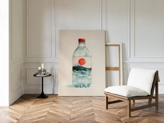 Mount Fuji Flows In Bottle