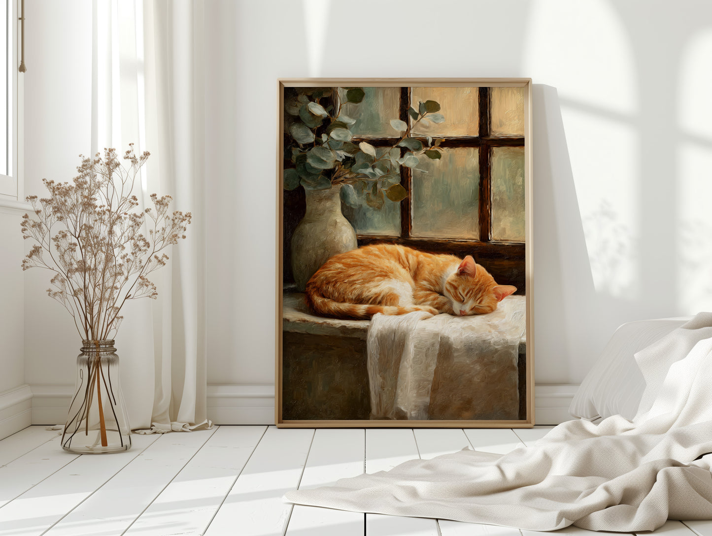 Naptime Beneath Sunlit Windows