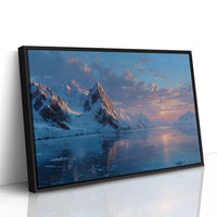 Glacial Sunset Reflections