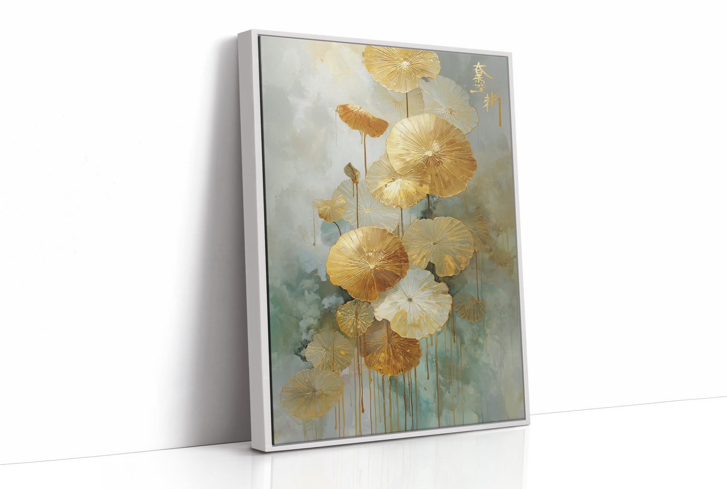 Golden Lotus Dance In Jade Mist