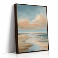 Birds Drift Above Coastal Pastels