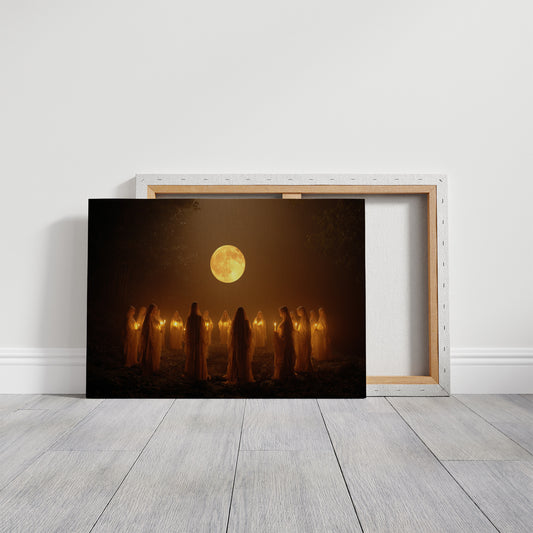 Ancient Circle Under Harvest Moon