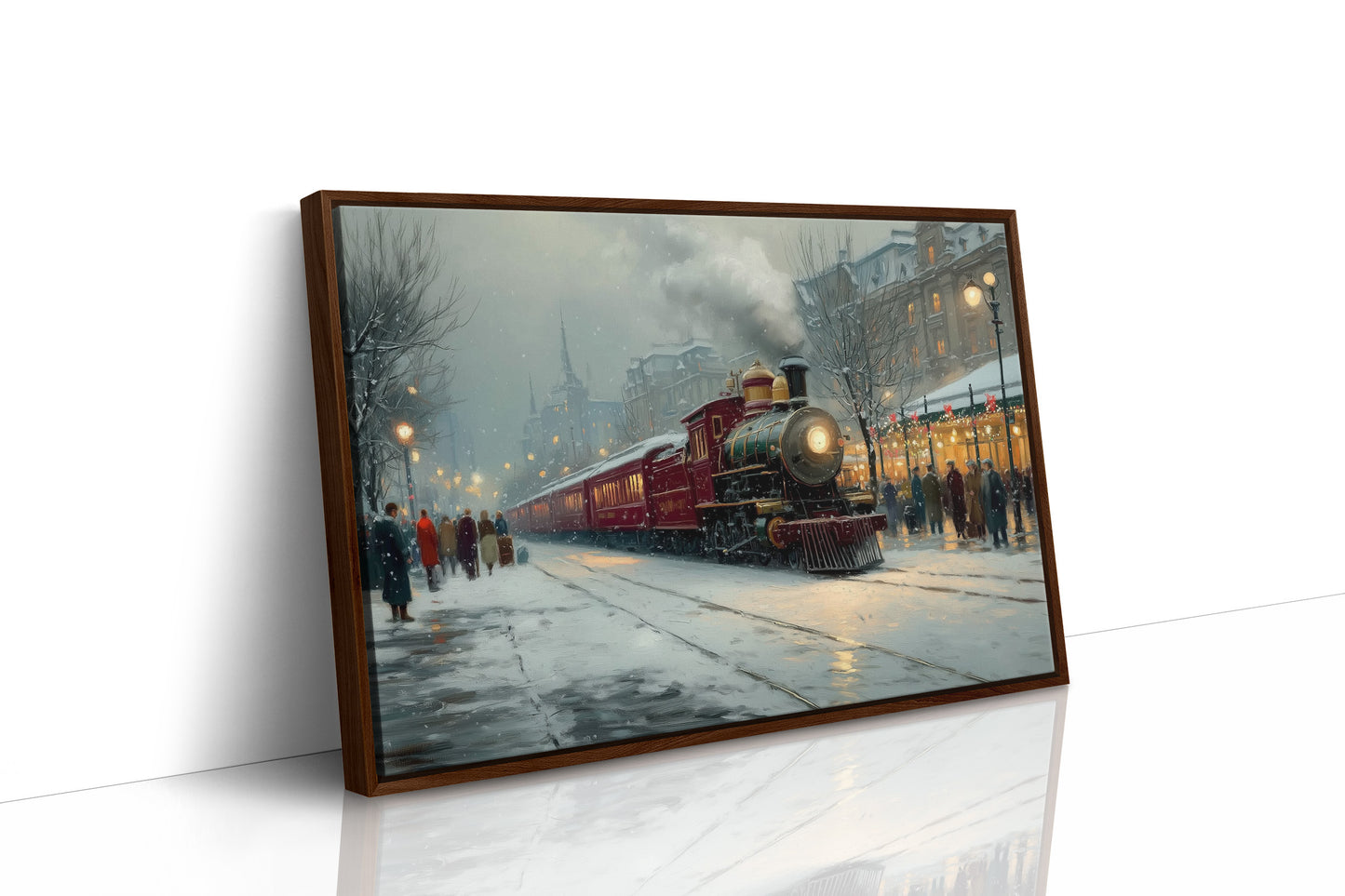 Winter Steam Meets City Lights