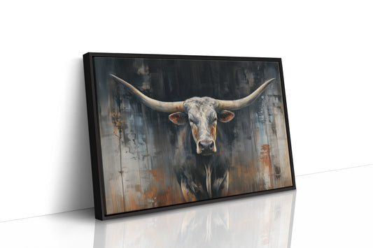 Majestic Horns Against Abstract Shadows