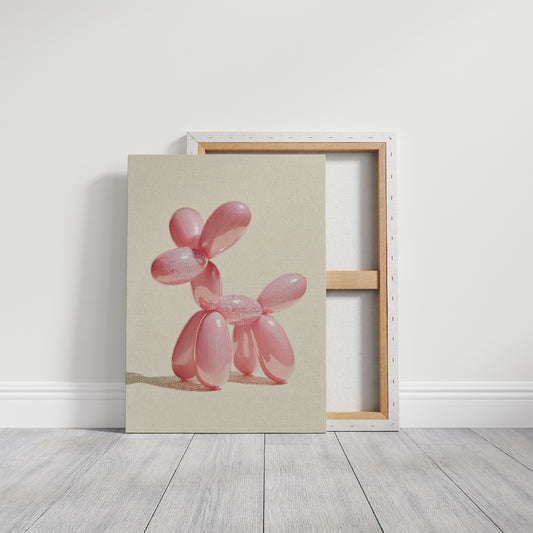 Balloon Pup, Etched in Pink