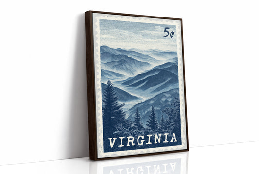 Virginia Blue Ridge Stamp Art