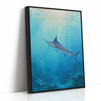 Azure Hunter Beneath Sunlit Waves