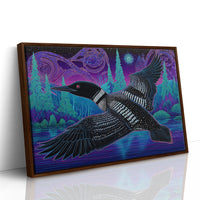 Midnight Loon Crosses Northern Waters