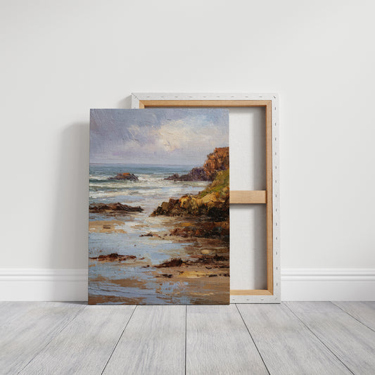 Tides Embrace the Weathered Shore