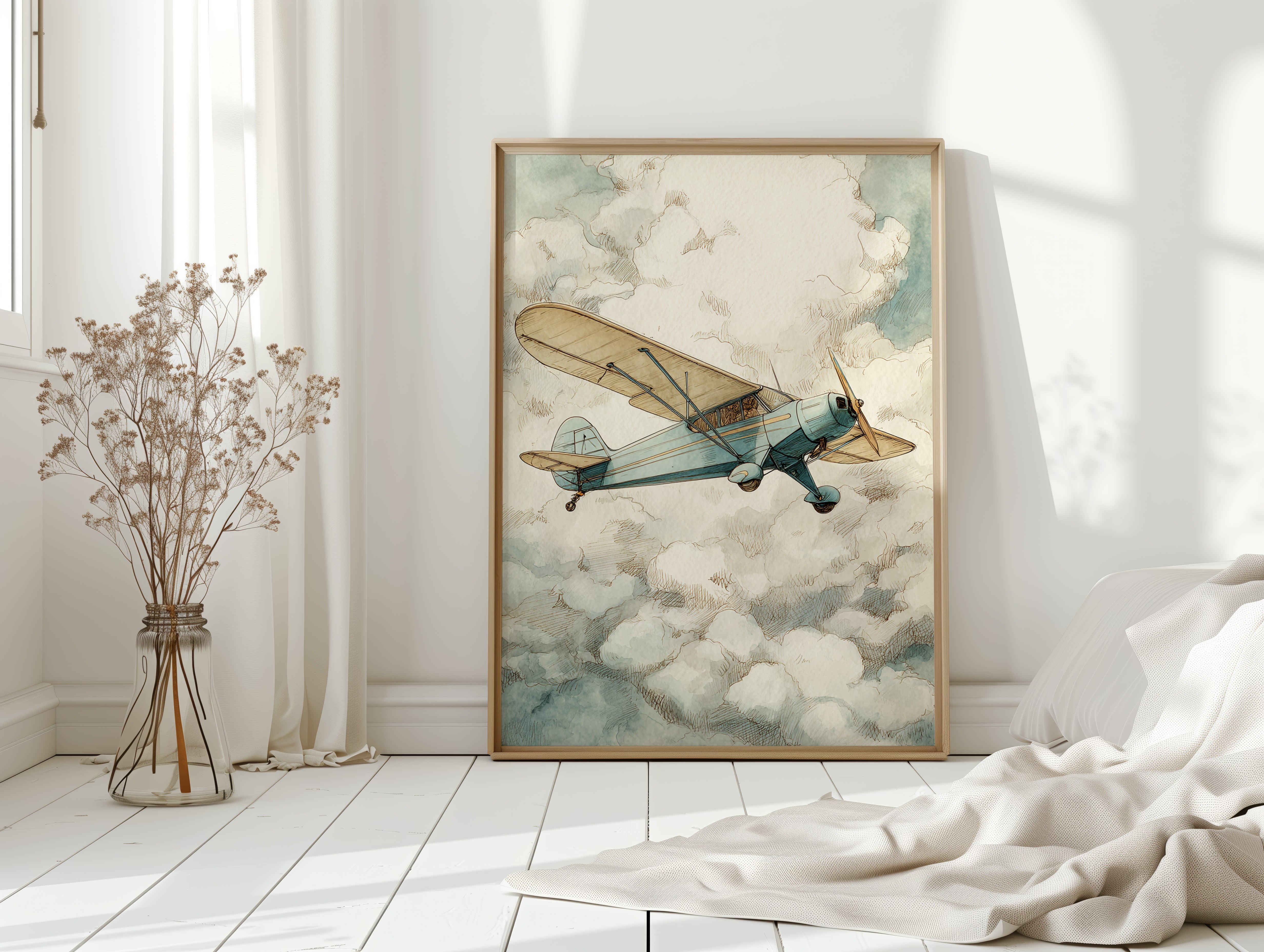 Chasing Horizons in Vintage Blue