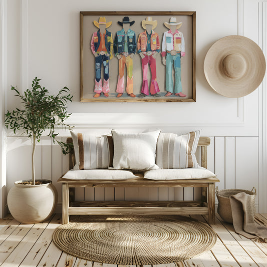 Rhinestone Cowboys Paint Pastel Days