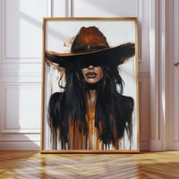 Midnight Dust – Western Cowgirl Wall Art